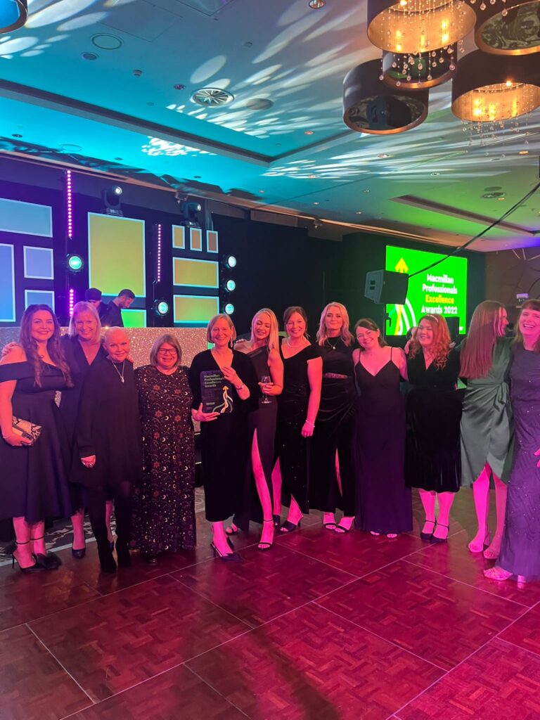 Lincolnshire ICB’s Living with Cancer team win prestigious  award at the 2022 Macmillan Conference.