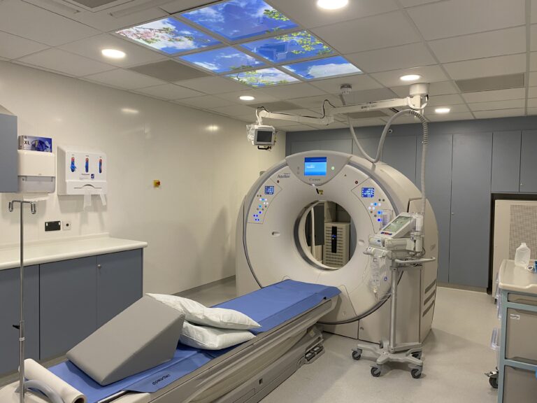 The CT scanner at Grantham Community Diagnostic Centre.