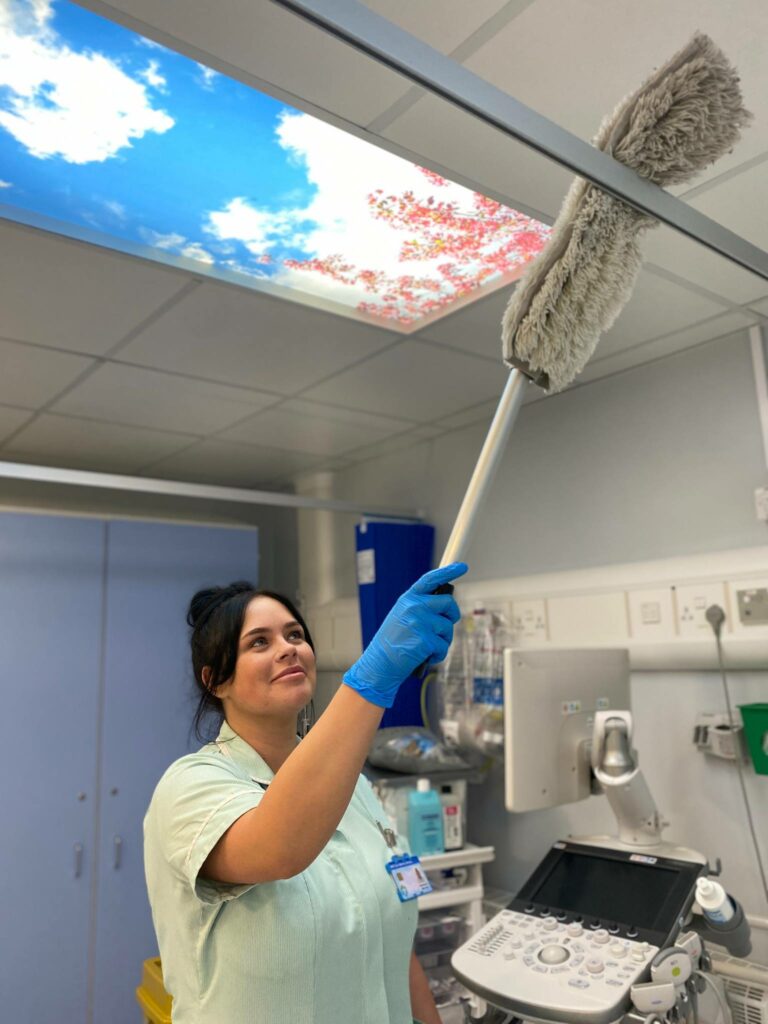 One of our amazing Housekeeping Team at Pilgrim hospital