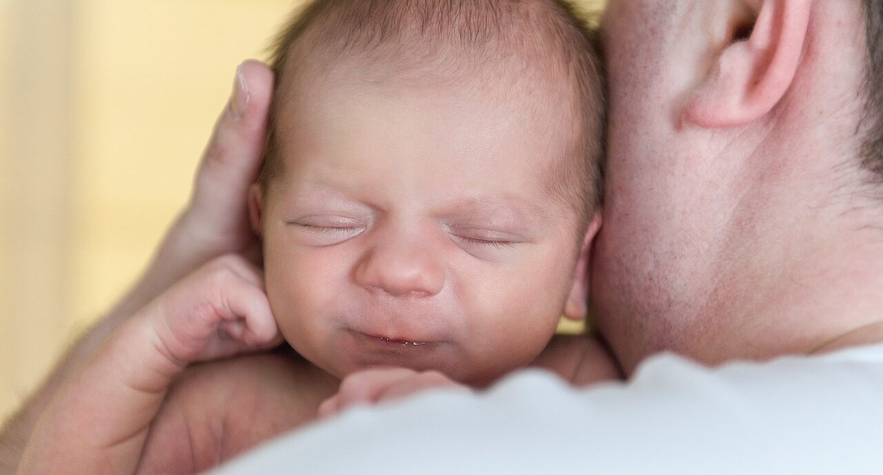 baby being held