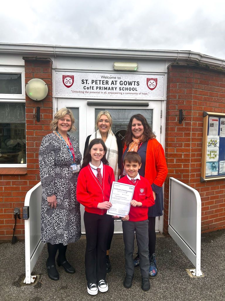 Pictured left to right, Sonia Currier, Children and Young People Programme Manager NHS Lincolnshire Integrated Care Board, Sammy Robinson Parent Support Advisor and Vicky Cook DSl and SENDCo from St Peter at Gowts Cof E School