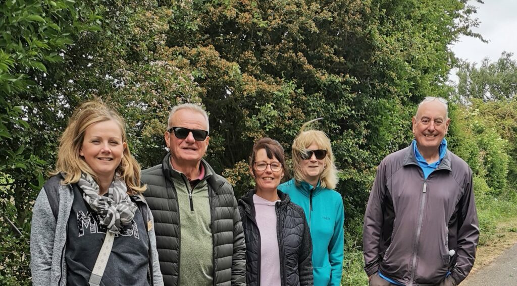 Photo of Long Bennington Medical Practice Wellbeing walk leaders May 2025