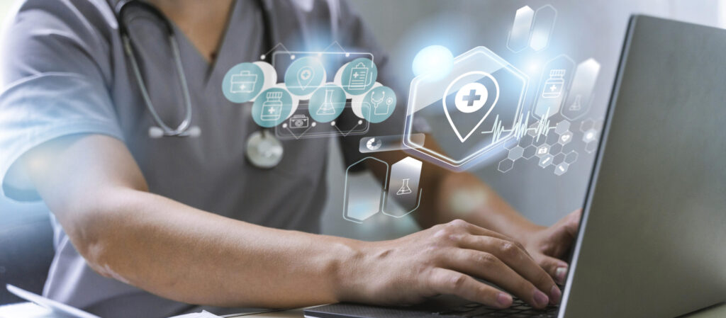 medical-banner-with-doctor-working-laptop