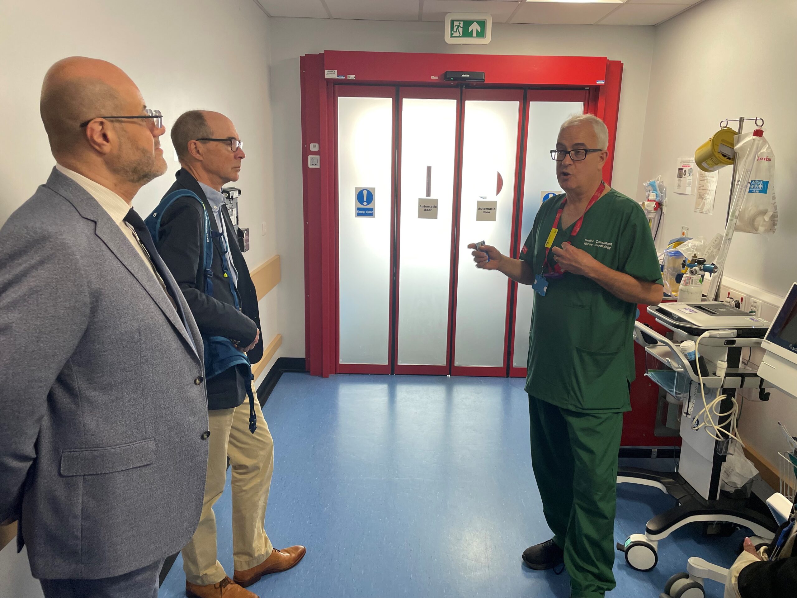 Professor Simon Ray, National Director for Heart Disease, and Dr Rani Khatib, National Specialty Advisor for Cardiovascular Disease Prevention, met local cardiology teams to see first-hand how they’re transforming heart care.