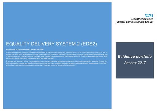 EDS2 evidence portfolio