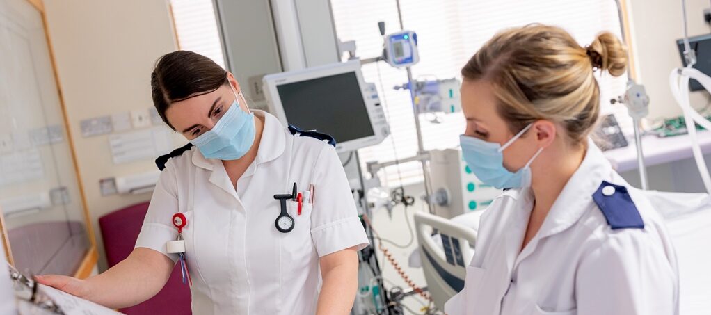 Two female Urgent and emergency care professionals