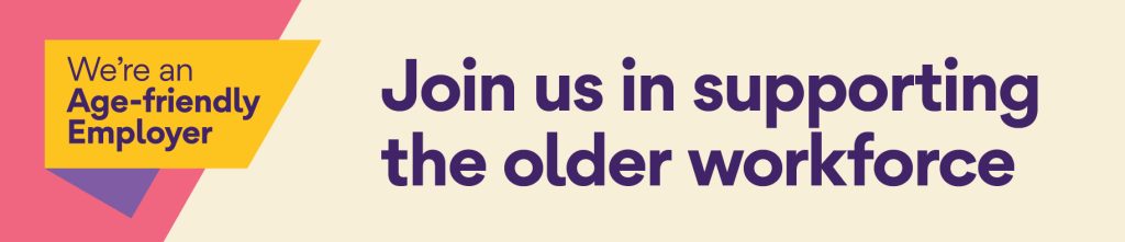 Logo - We're an Age-friendly Employer - Join us in supporting the older workforce