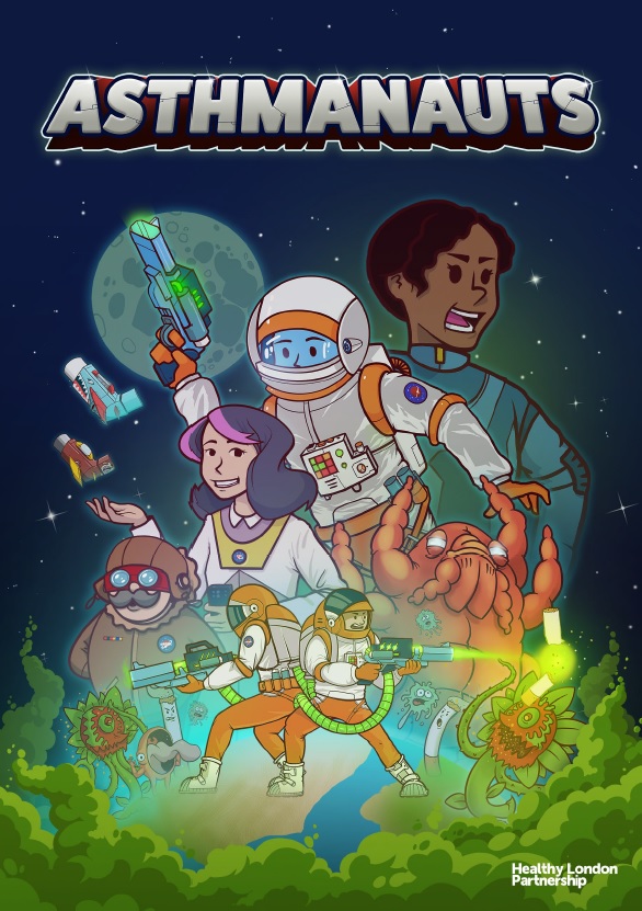 Asthmanauts booklet -cover image